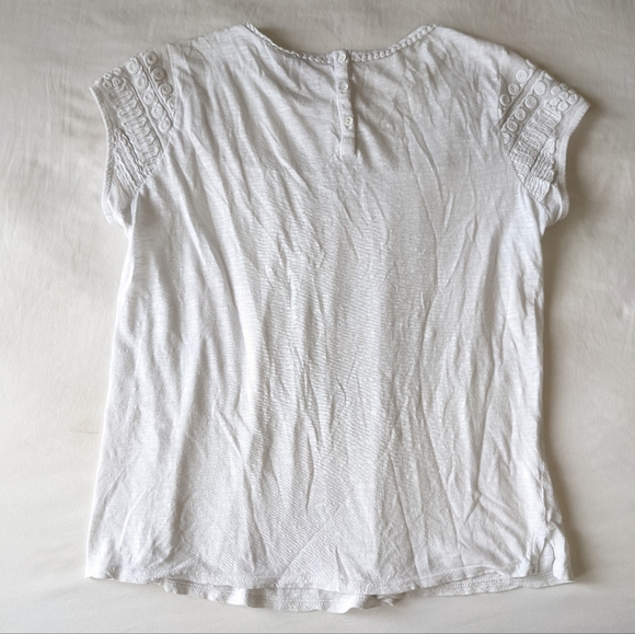 Lucky Brand White Top Lace Chest Women's Size Small - Picture 8 of 8